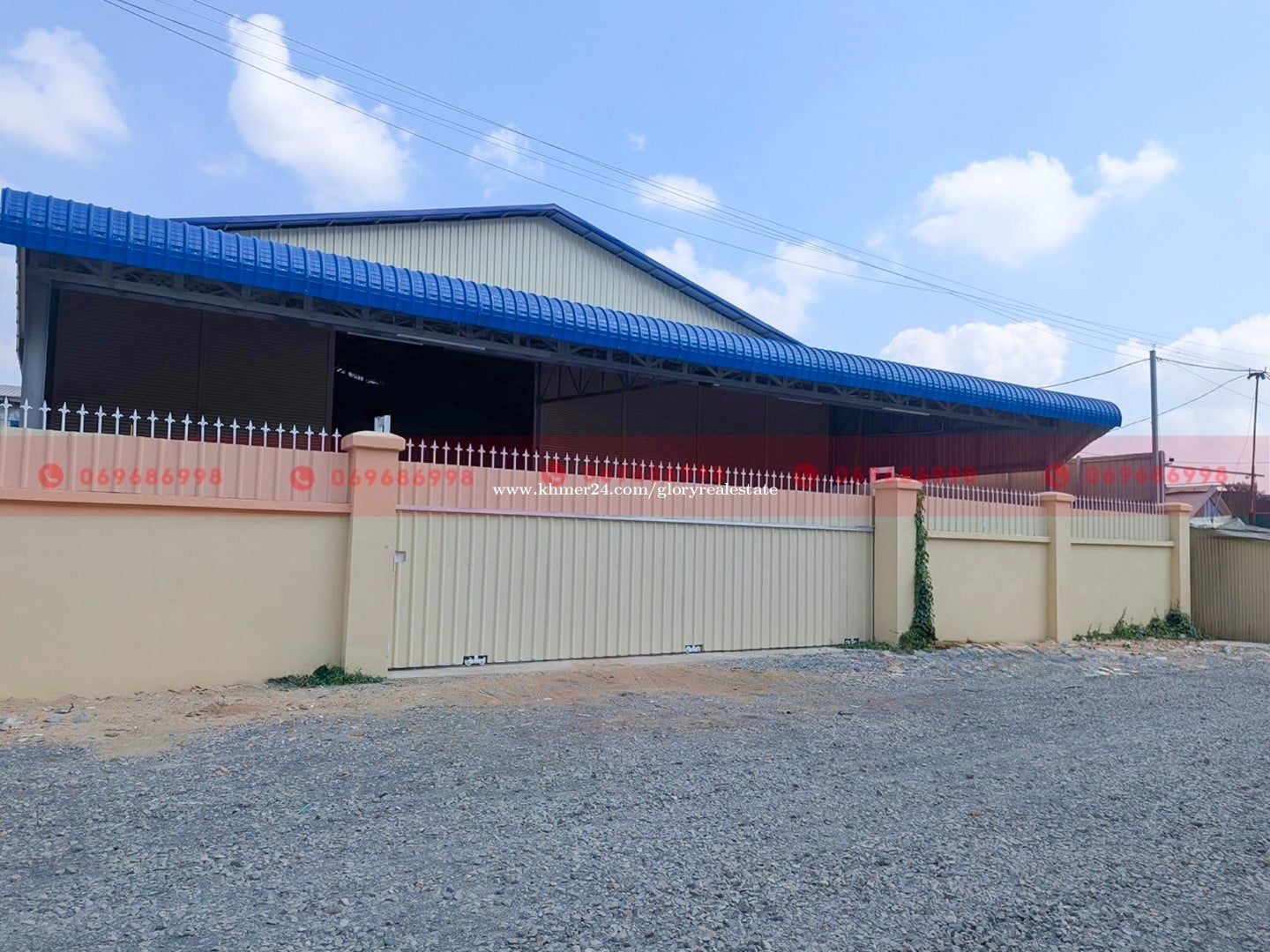 360 Sqm Warehouse With Loading Bay Canopy Space For Lease In Sen Sok