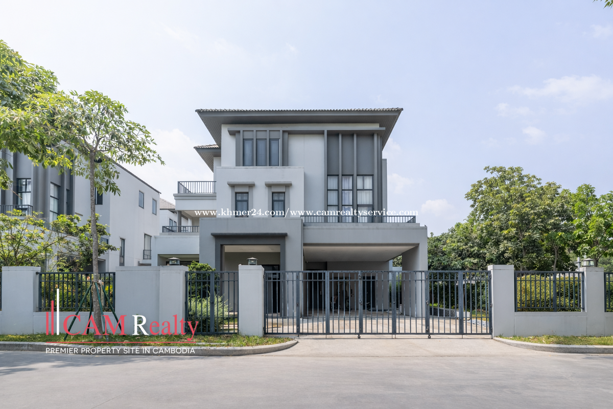 6 BR Corner Queen II Villa For Rent In Borey Chip Mong Grand Phnom Penh City