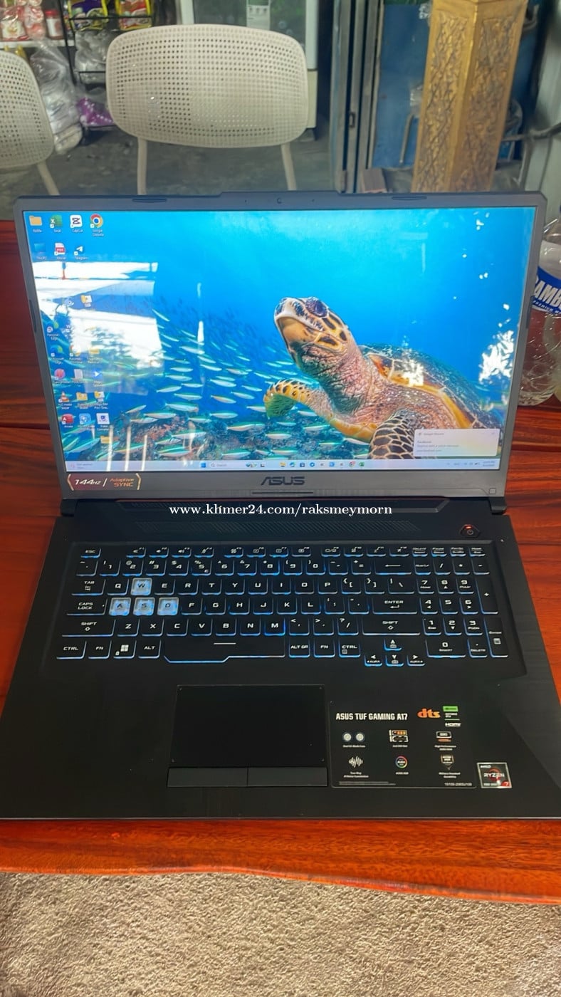 ASus Tuf Gaming A17 Ram 32g នៅថ្មី98% 610$