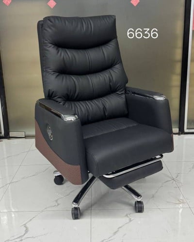 កៅអីប្រធាន បត់គេង+ជើងទ្រ