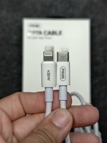 ខ្សែសាក iPhone Type C-lightning 30w ម៉ាក Pawa