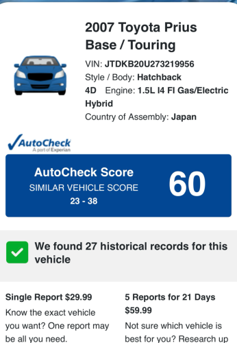 ឡានលក់Prius 2007 full
