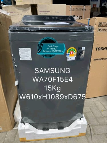 ម៉ាស៊ីនបោកខោអាវ Samsung Wash Machine WA70F15E4 ចំណុះ១៥លីត្រ