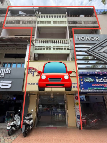 🏠ផ្ទះល្វែង នៅលើមហាវិថីកម្ពុជាក្រោម ជិតសណ្ឋាគារឡឺប្រេស៊ីដង់ ត្រូវការលក់