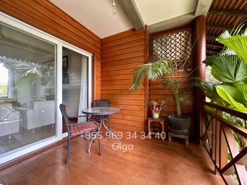 🔑  Siem Reap,  Wooden House with shared Swimming Pool for Rent (#17109)