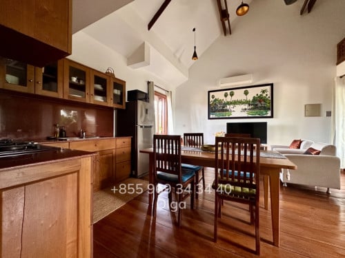 🔑  Siem Reap,  Wooden House with shared Swimming Pool for Rent (#17109)