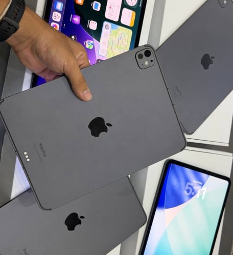 🔥ទើបចូលស្តុកក្ដៅៗ មកជាមួយ M4 Chip 512GB 5G 🥳🔥 iPad Pro Chip M4 Chip 11inch 512GB WIFI + SIM Black