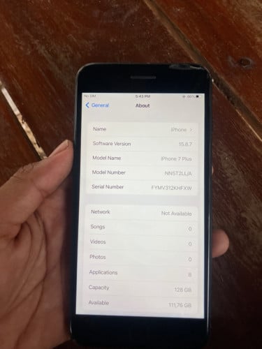 7 plus 128gb battery 100%
