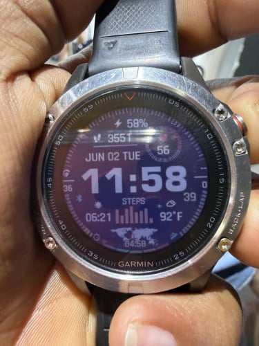 Garmin Fenix 5 Sapphire Crystal Stainless steel