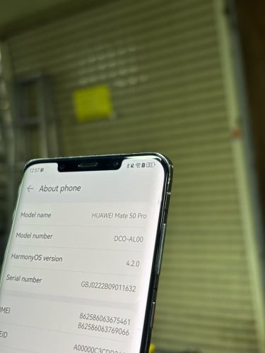 Huawei Mate50pro 256G Ram8G Sim2 CH ស្ទើរសំបក អេក្រង់ស្នាមតិច