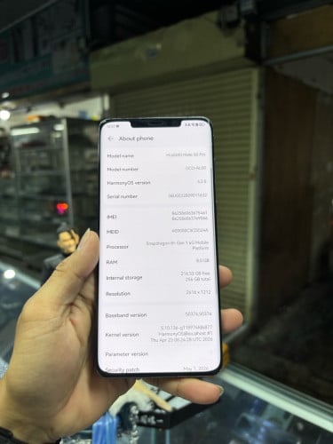 Huawei Mate50pro 256G Ram8G Sim2 CH ស្ទើរសំបក អេក្រង់ស្នាមតិច