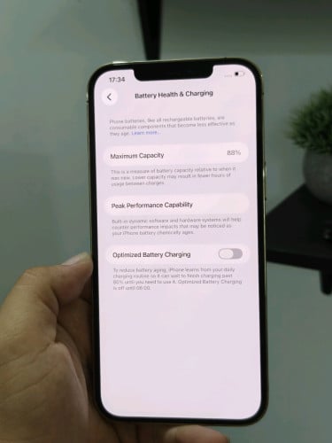 iPhone 12 Pro max 128g LL/A សានុំណែន ស្អាត98%