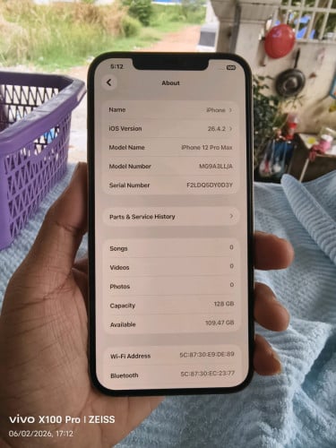 IPhone 12 Pro Max 128GB LL/A តួស្អាត98%