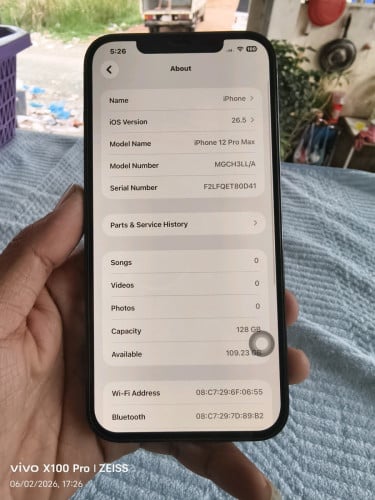 IPhone 12 Pro Max 128GB LL/A តួស្អាត98%