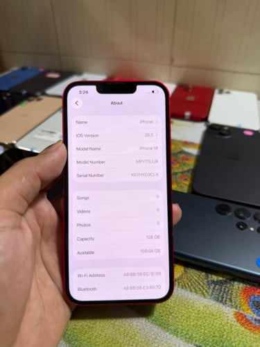 iPhone 14 LLa 128G ដាក់សុីមបាន 255$