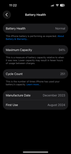 Iphone 15Pro 128G LLA 99% ថ្ម94%