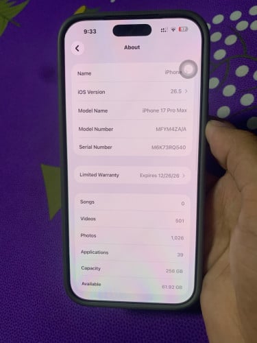 iPhone 17 pro max