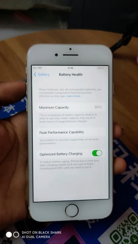 iPhone 7G Sin all battery 84% ប្រេីខ្លួនឯង
