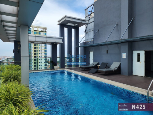 N425 | Rooftop Pool and Gym Serviced Apartment 1 Bedroom For Rent Near Exchange Sq