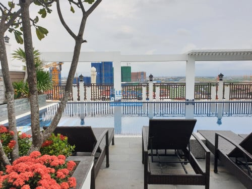 N635 | Western Apartment 2 Bedrooms with Gym and Pool For Rent in Beong Trabek