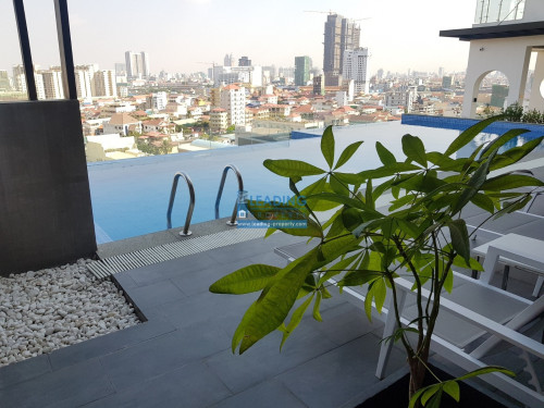 N721 | Toul Kork Modern Serviced Apartment 2 Bedrooms Unit For Rent with Swimming