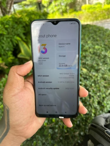 Redmi 9 Ram4+2 128g ស្នុំសុីន global លក់35$ដាច់