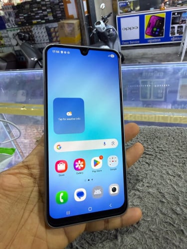 Samsung A17 Ram8G Memory256G ក្រុមហ៊ុនសុីមពីរ មានឆ្នាំងសាក