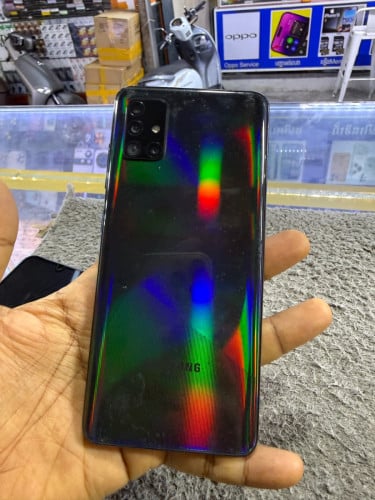 Samsung A51 Ram8G Memory128G 97% ក្រុមហ៊ុនសុីមពីរ មានឆ្នាំងសាក