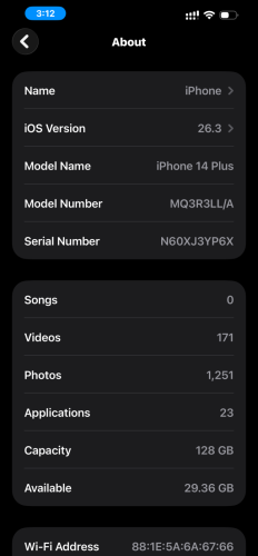 Sell I phone 14 plus ពណ៌ផ្ទៃមេឃ