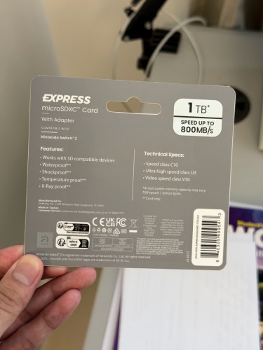 Switch 2 1TB MicroSD Express Card