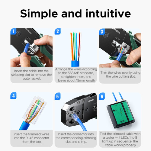 UGREEN Multi-functional network cable crimper 35971