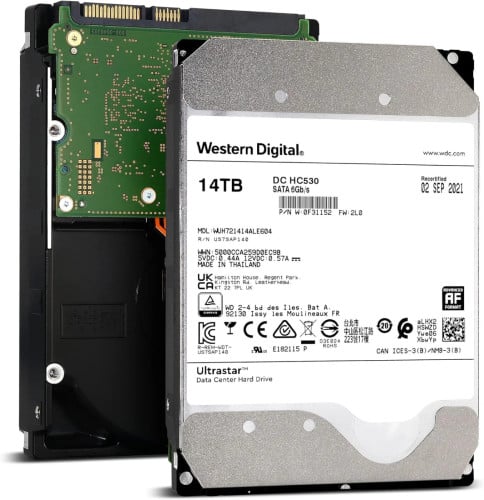 WD Ultrastar DC HC530 14TB SATA 6G 3.5" 7200RPM Enterprise HDD