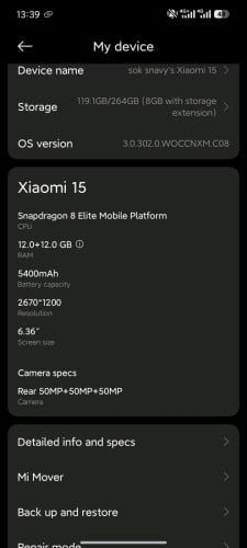Xiaomi 15