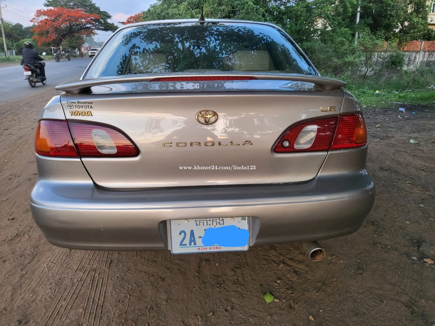 លក់កូរូឡា 98 ពណ៌ទឹកមាស ឡានស្អាតអ្នកជិះផ្ទាល់