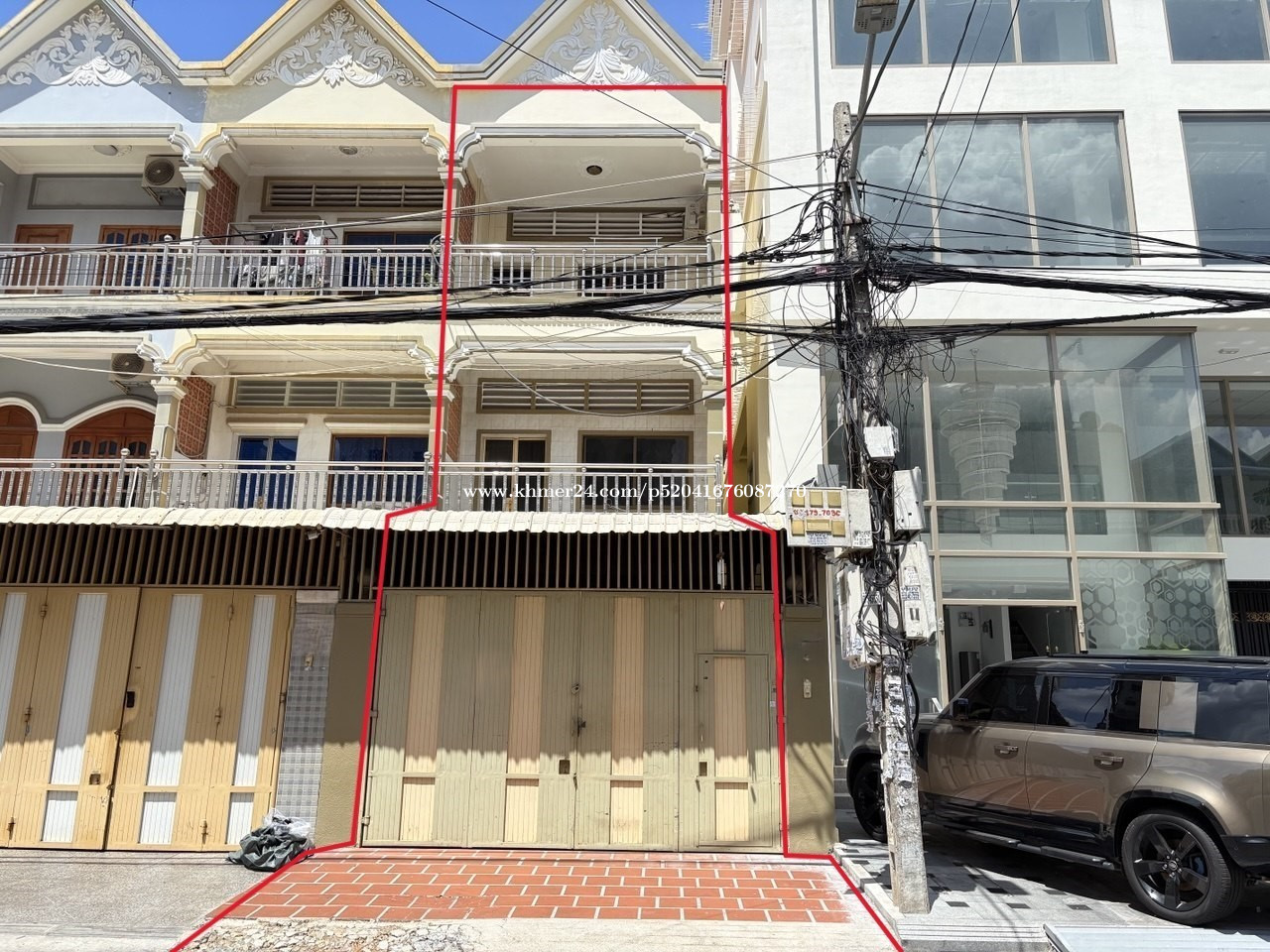 flat house for rent at Tuol Svay Prey 1 $1000/month
