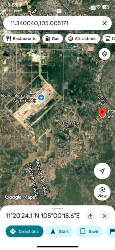 លក់ដី ទំហំ ១៣ ៥៤៣ ម២ លក់តម្លៃ ១៥ ដុល្លារ / ១ម២ (ចរចា) តំលៃក្រោមទីផ្សារ