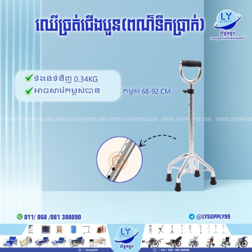 ឈើច្រត់ជើងបួន(ពណ៌ប្រាក់)