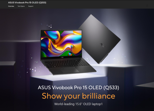 $749 ASUS VivoBook Pro 15 OLED (Ultra 7/16GB/1TB) RTX 3050