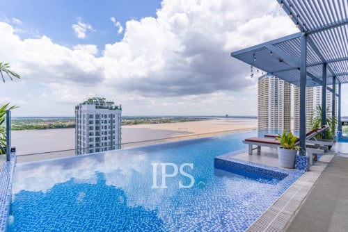 #FORSALE 16th Floor 1-Bedroom Condo🌇-📍Mekong View 6, Chroy Changvar, Phnom Penh