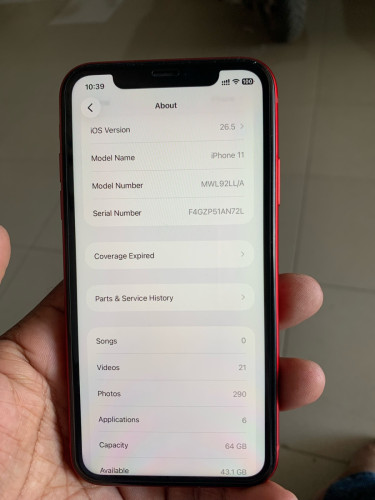 លក់ iPhone 11 64gb មានស្កែន