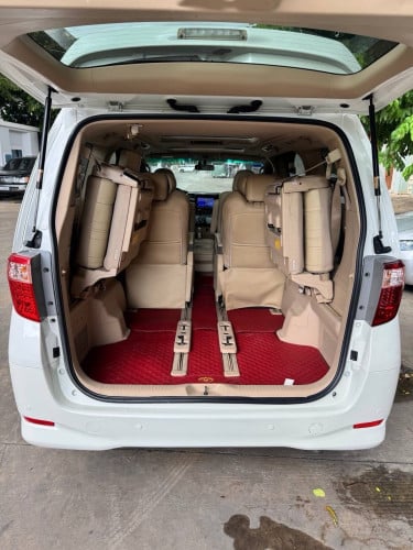 🔥ToyotaAlphard012 អូតូទ្វារ2 បេីកដំបូល2តង់ កៅអុីVIPម៉ាស្សា កៅអុីចុចសងខាង ថ្នាំសុីន90%