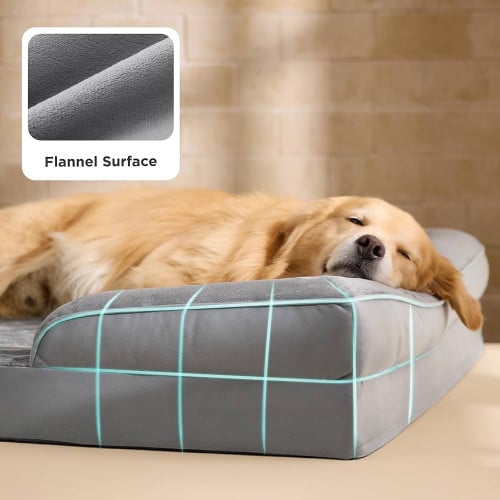 Bedsure Orthopedic Dog Beds Large Sized DogWashable Large Dog Cat Bed Waterproof