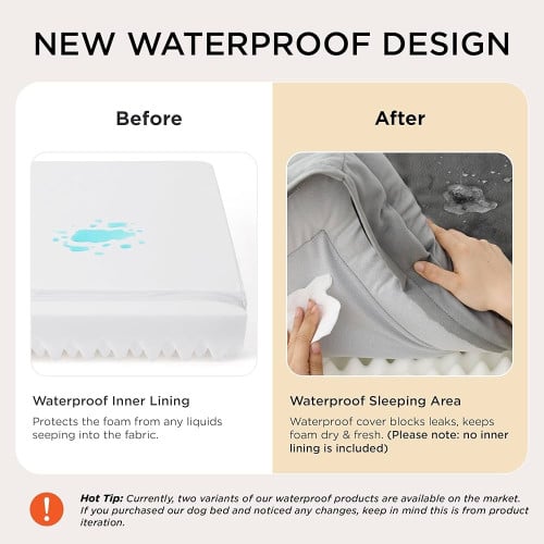 Bedsure Orthopedic Dog Beds Large Sized DogWashable Large Dog Cat Bed Waterproof