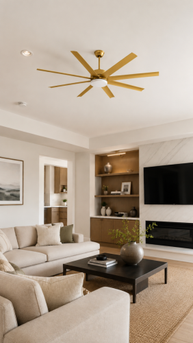 Golden Ceiling Fan
