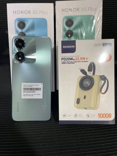 Honor X5plus ថ្មីក្រុមហ៊ុនធានា1ឆ្នាំ