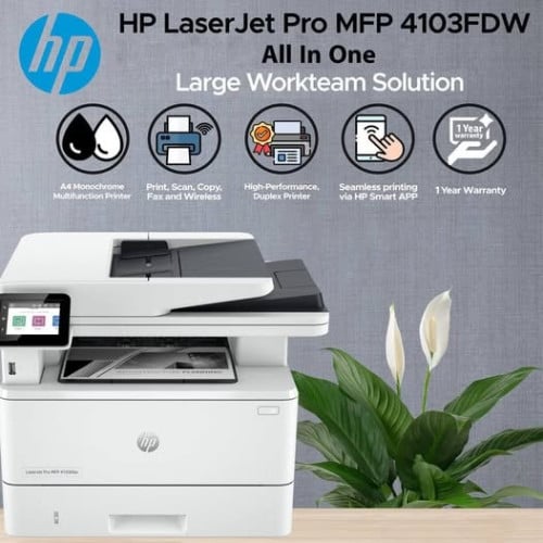 HP LaserJet Pro MFP 4103fdw Printer