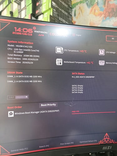 i5 12400F H610M
