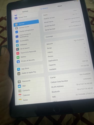 iPad 5th generation iPad 128g (sim&wifi)