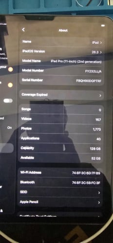 iPad pro 11inh 2gen
