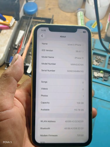 iphone 11 128g អេក្រង់GX មានស្គេន
